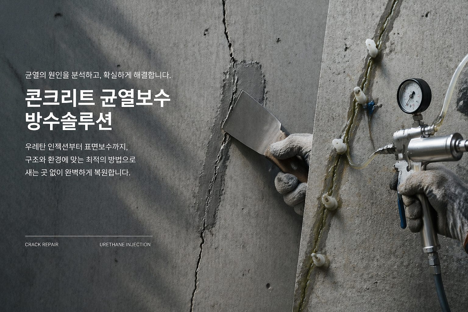 색상 및 질감 재현 — 조색은 현장에서 대표 이미지